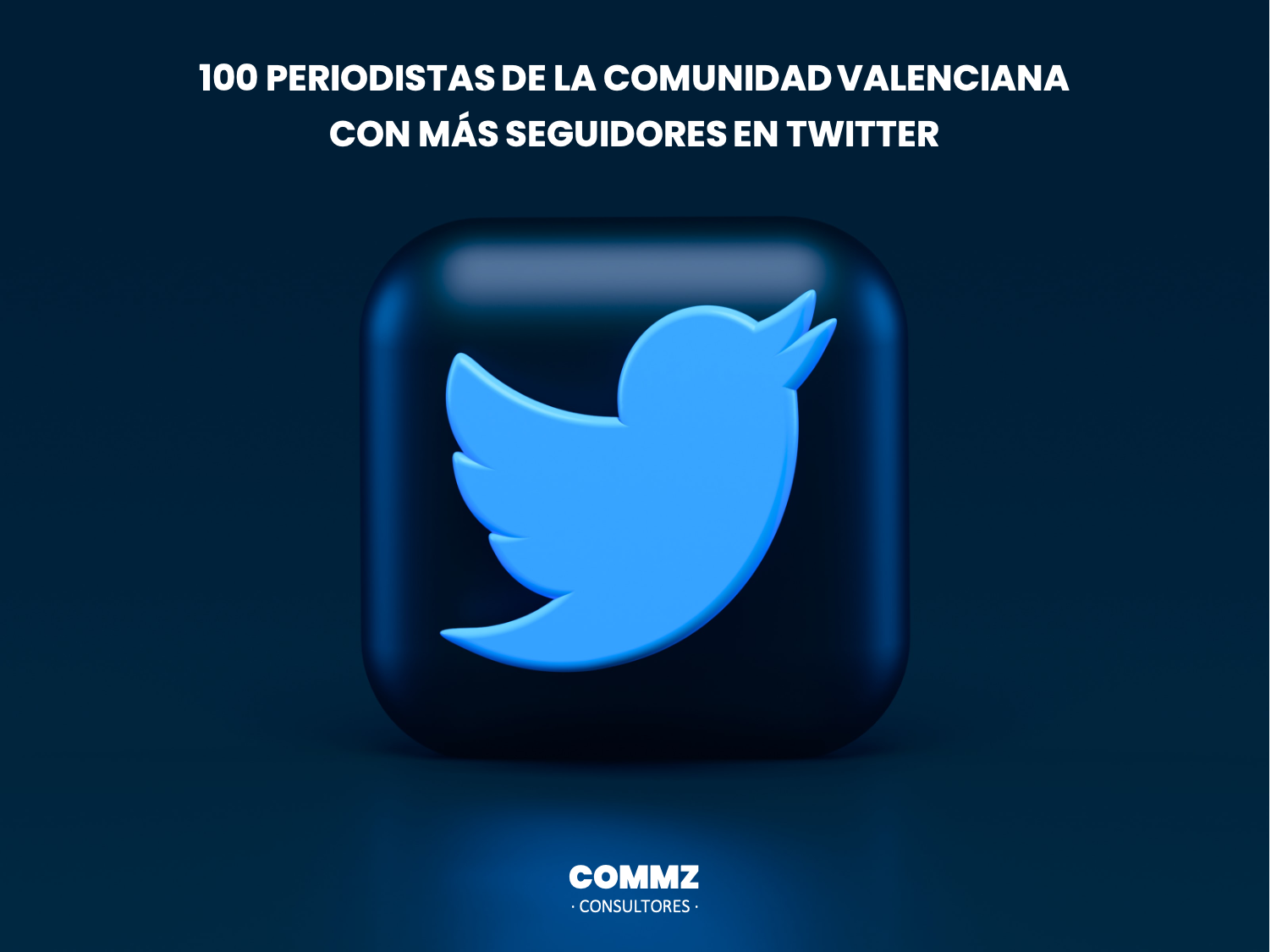 Solo 23 mujeres en el TOP100 Periodistas con más seguidores en Twitter de la Comunidad Valenciana